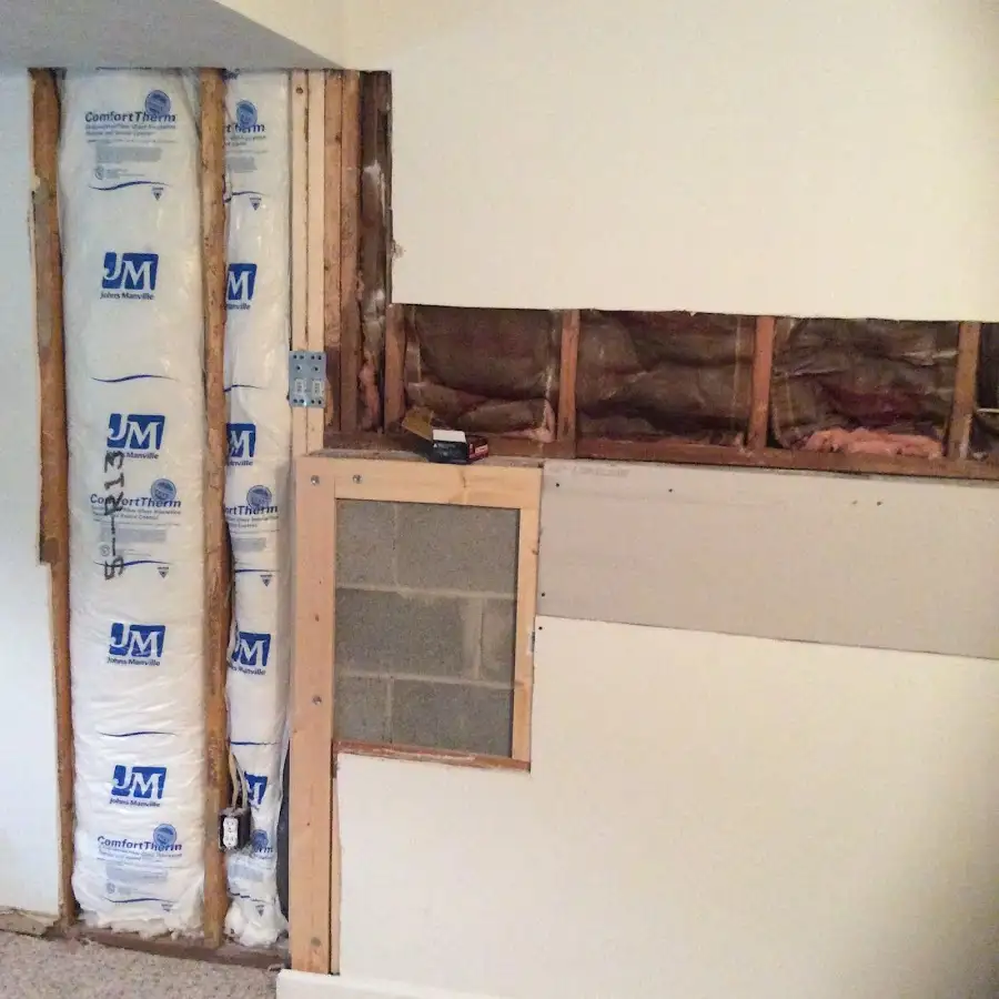 Wall insulation replacement during Structural Drying in Ashburnham